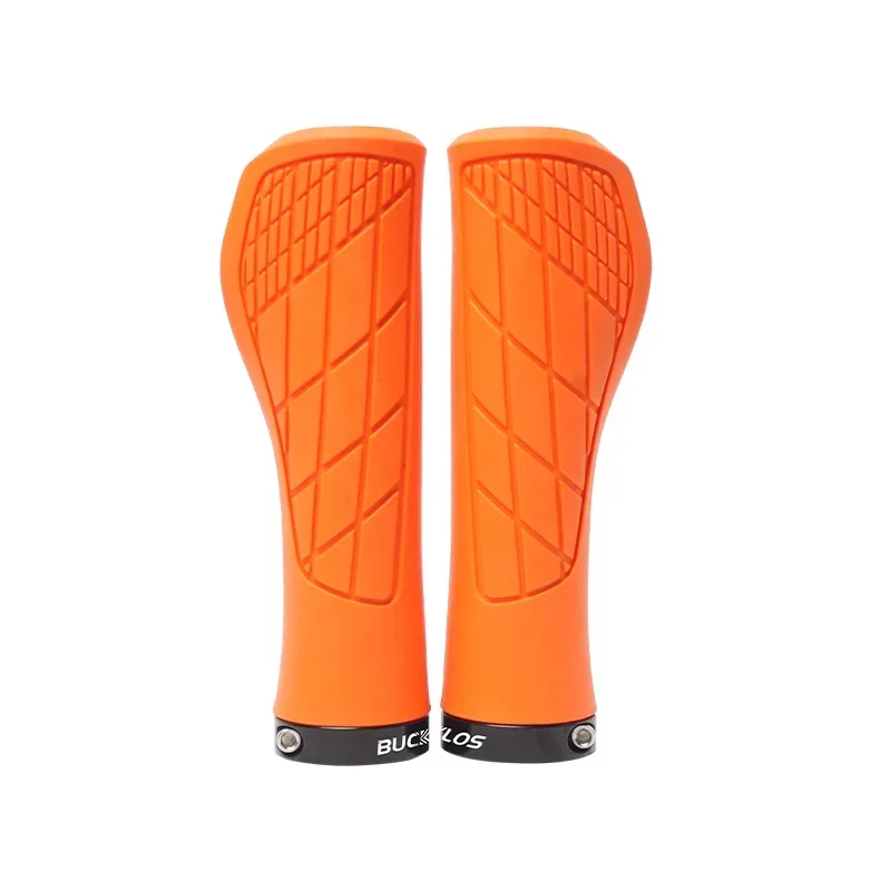 BUCKLOS Bicycle Handle Bar Grips Mountain Bike Single-sided Locking Handlebar Cover Ergonomic Bicycle Handlebar Grips: PURPLE