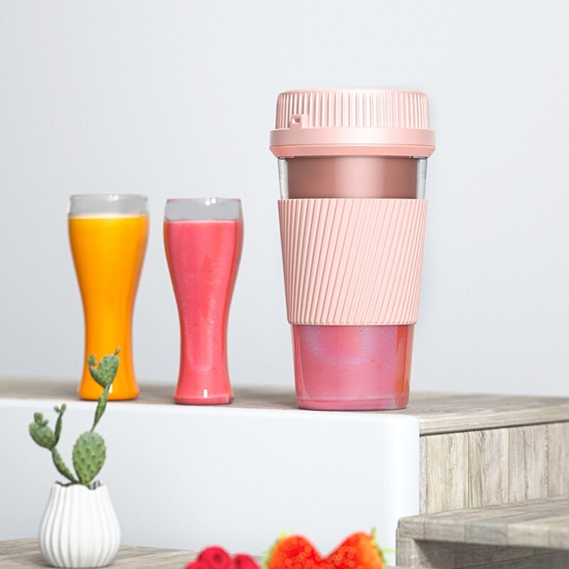 250ml Mini Electric Juicer Machine Smoothie Blender Portable Car Cup Juicer Milk Mixer Lemon Squeezer Fruits Juice For Travel