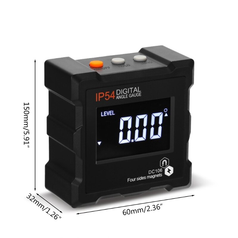 50LB Digital Level Box Protractor Angle Finder Level Gauge Bevel Gauge Inclinometer with Magnetic Based Backlight Waterproof