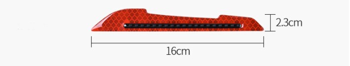 1 Paar Reflectante Auto Stickers Reflector Reflecterende Strip Achteruitkijkspiegel Reflecterende Tape Auto Accessoires Exterieur Reflex Tape