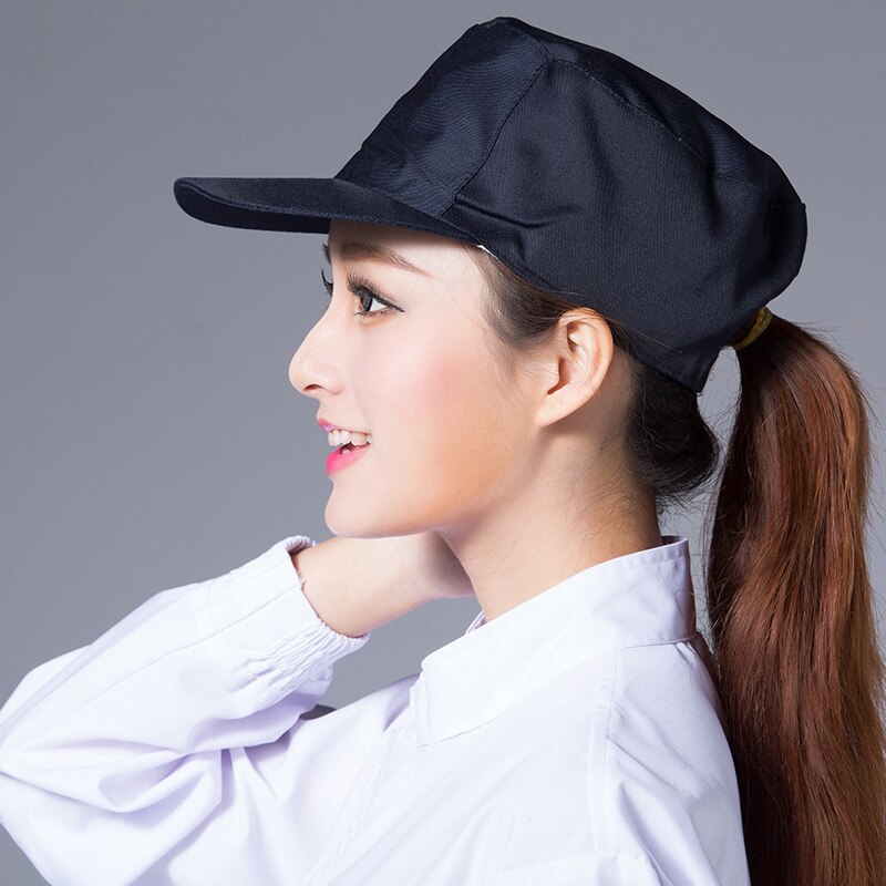 Werkplaats petten foodservice keuken restaurant bakkerij ober kok hoed mannen vrouwen ademend fabriek magazijn werk hoed: Marineblauw