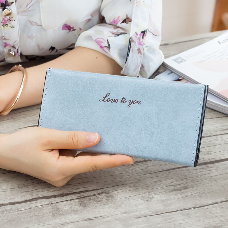 Neue Heiße Frauen Geldbeutel der Großen Kapazität Lange Brieftaschen PU Leder Kupplung Taschen Karten Halfter Brieftasche SMR88