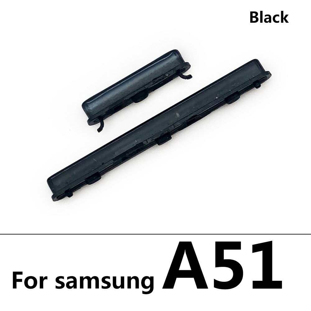 Voor Samsung A31 A51 A70 A71 Power Knop + Volume Zijknop: A51 Black