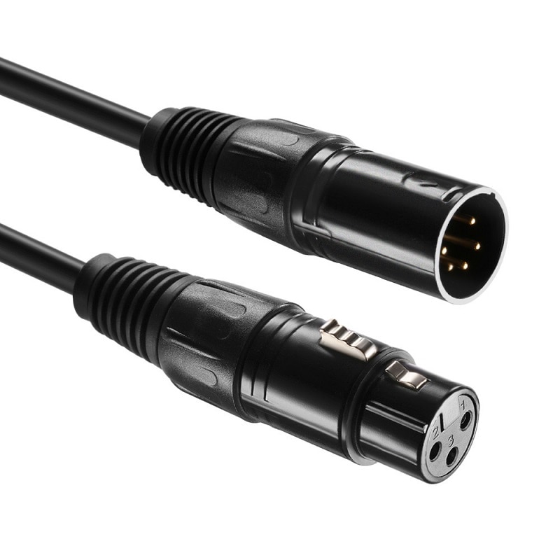 XLR 5Stift männlichen zu 3Stift weibliche und 3Stift männlichen zu 5 Stift weibliche fguitar Audio- kabel 0,5 m mikrofon kabel Kanon männlichen zu weiblichen