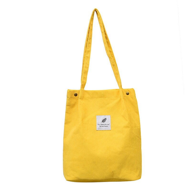 Tassen Voor Vrouwen Corduroy Schoudertas Herbruikbare Boodschappentassen Casual Tote Vrouwelijke Handtas Canvas Tas Draagtas Boodschappentas Portemonnees