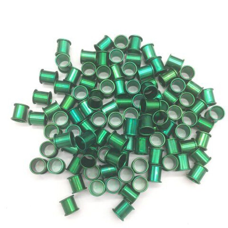 1000 pcs 8 mm Duif voet ringen Aluminium Ring Vogels identificatie gereedschap 5 kleuren Vogel gereedschap