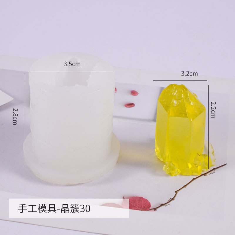 Quartz Mold Crystal Shards Silicone Mold Agate Crystal Resin Faux Crystal Making Jewelry Accessories Epoxy Resin Jewelry: 30