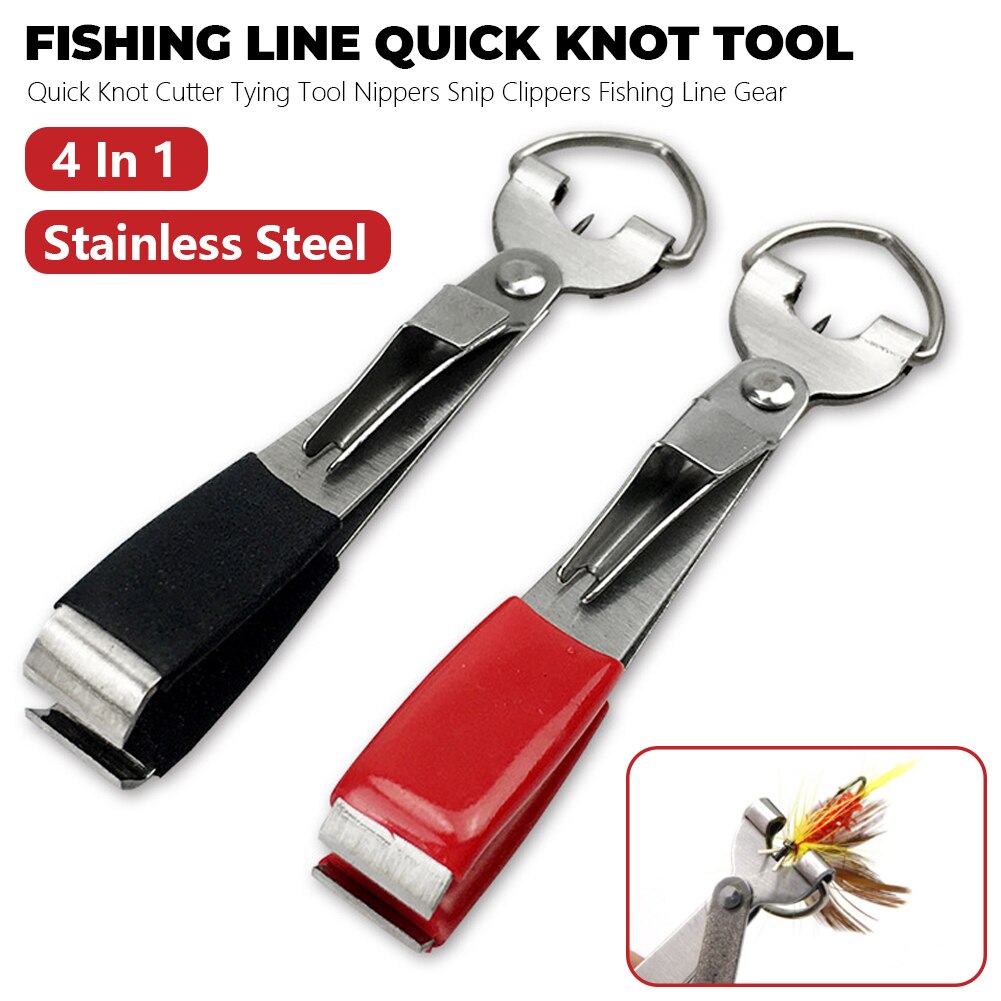 Fiskeværktøj hurtig knude hurtig slips knuter fluebinding line cutter clipper nipper line saks tang tilbagetrækning tackle tilbehør