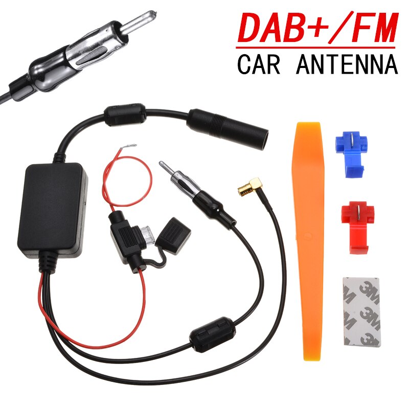 Dab+bilradioforsterker antenne signalforsterker bil elektronisk stereo am/fm radio antenne forsterker crossover for motorsykkelbåt