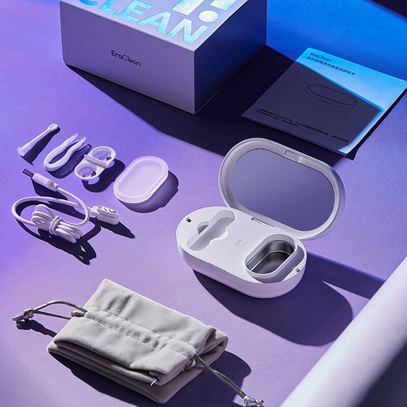 56000hz ultrasoon reiniger contactlenzen reinigingsmachine gekleurde contactlenzen accessoires sonische waskoffer magnetische oplader