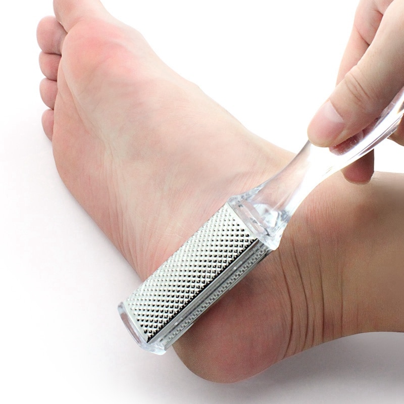 1 Pc Foot Rasp Feet File Tools Stainless Steel Grater Dual Sided Lima Pies Scrub Removable Dead Skin Remover