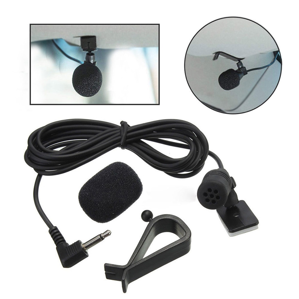 For pioneer bluetooth mikrofon merke 2.5mm 3m lengde bluetooth ekstern mikrofon bil for pioneer stereos radiomottaker