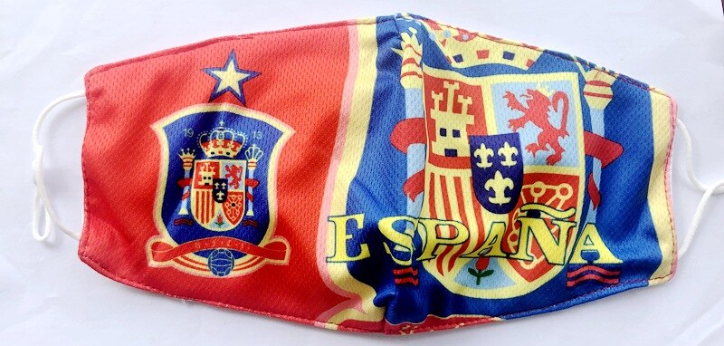 Voetbal Souvenirs Voetbal Masker Duitsland Ltaly Nederland Spanje Ijs Zijde Maskers Voetbal Masker: Rood