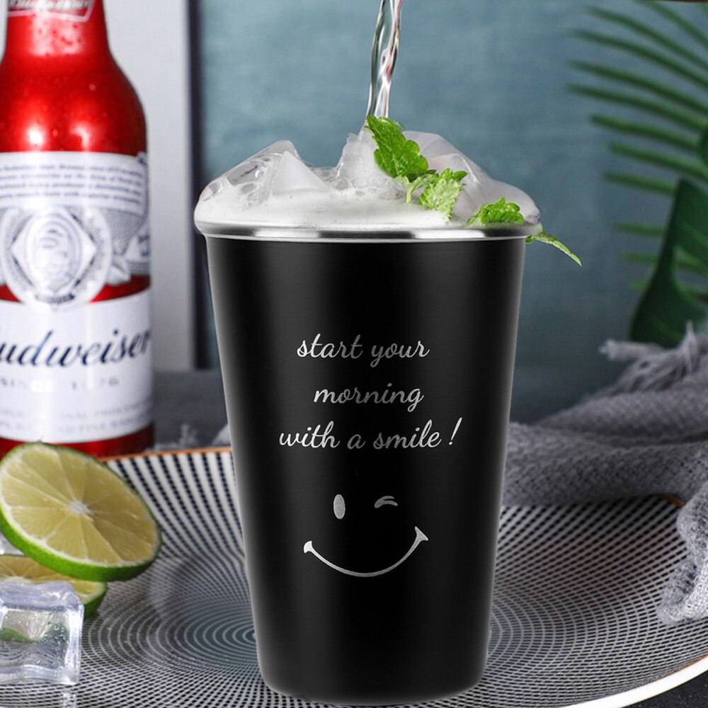 1 pc decoratieve 500ml- kops bierpul voor cocktails, koffie, melk, feestje