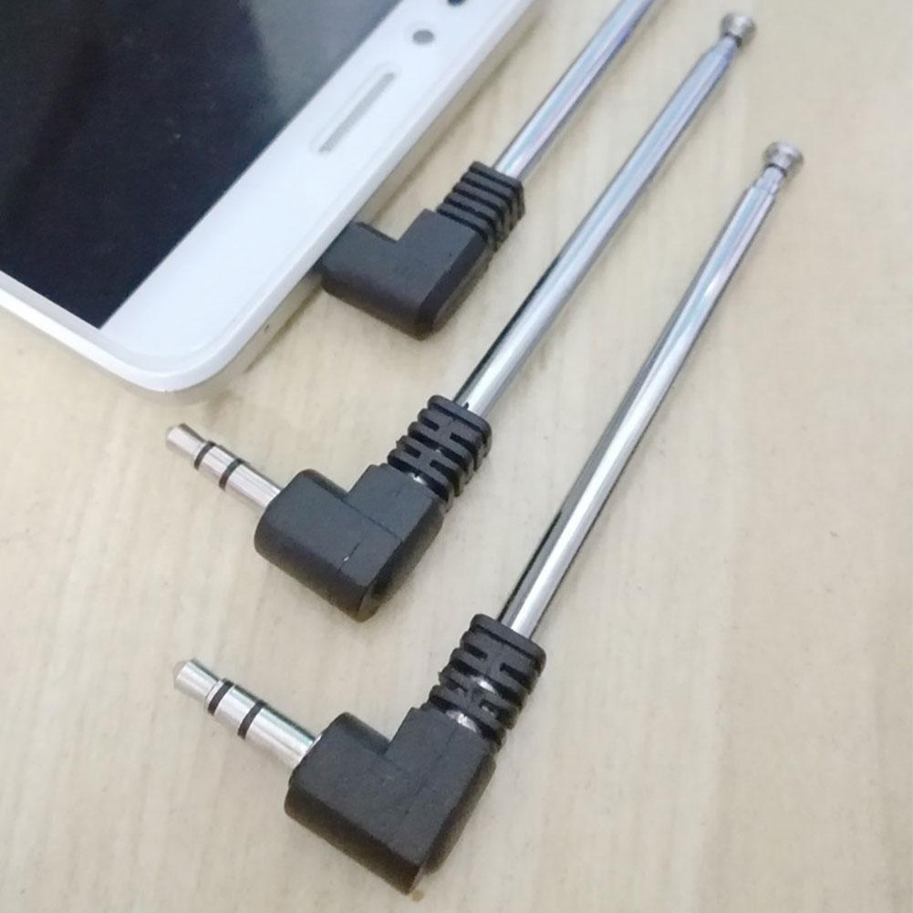 Antenne rétractable en acier pour téléphone Portable, 3.5mm, prise Jack, Radio FM, pour voiture
