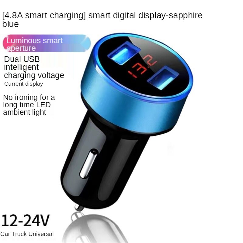Auto Lader Snel Opladen Een Met Twee Sigarettenaansteker Auto Mobiele Telefoon Oplader Conversie Plug Autolader Flash Lading: 4