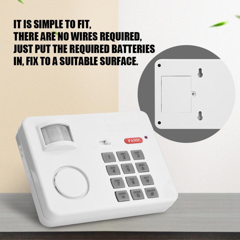 DC 4.5V Wireless PIR Motion Sensor Alarm Password Keypad Anti Burglar Home Security Keypad Remote Infrared Detectors