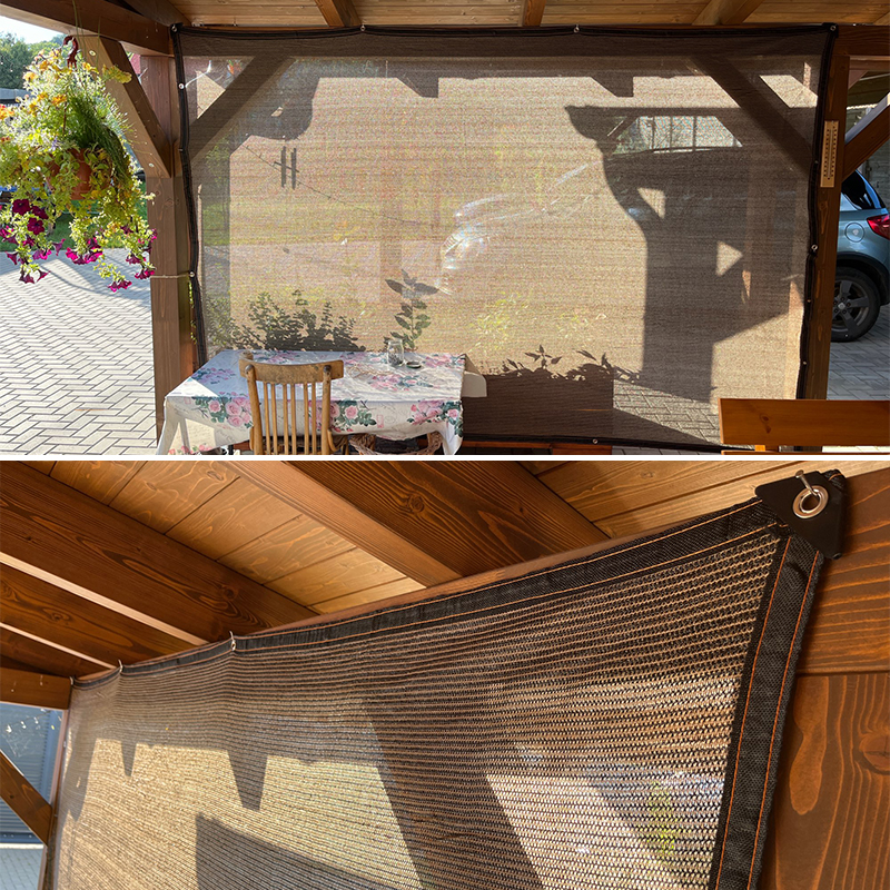 draussen Markise Sonnenschutz Netz Garten Pergola Sonnenschutz UV-beständig Schatten Stoff Pavillon Terrasse Sonnenschutz Segel Auto Sonnenschutz