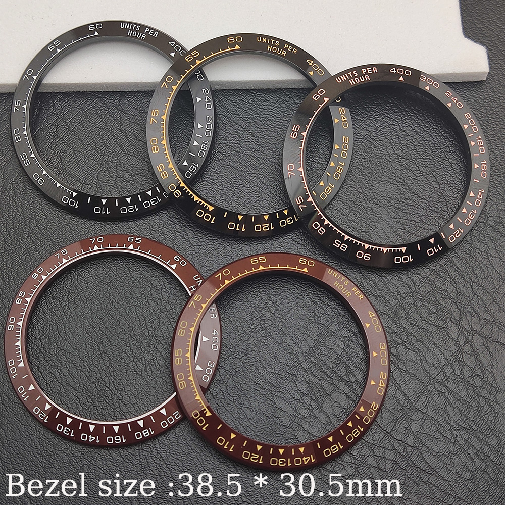 Keramische Bezel Insert 38.5*30.5Mm Voor 39Mm Horloge Onderdelen