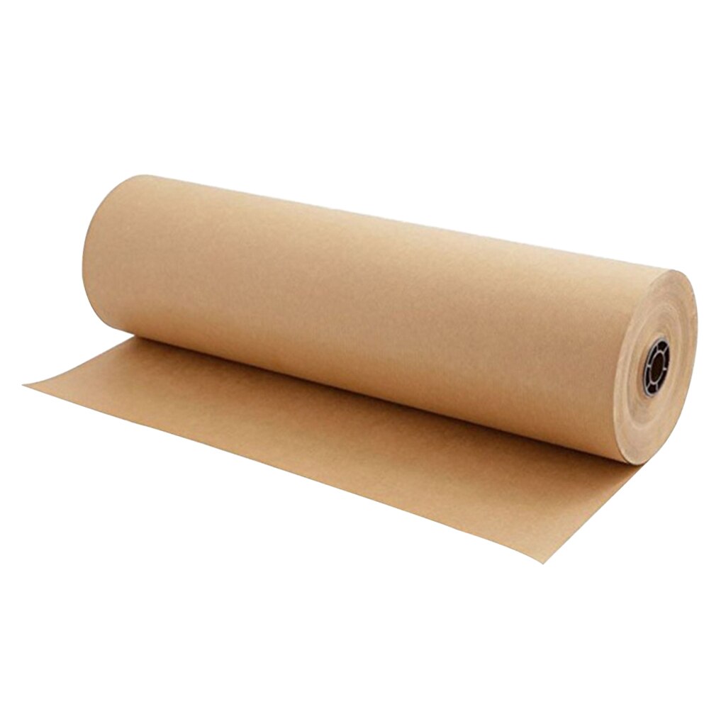 Rolo de papel para embrulho de presente, rolo de papel marrom para embrulhar presente artesanato 30cm