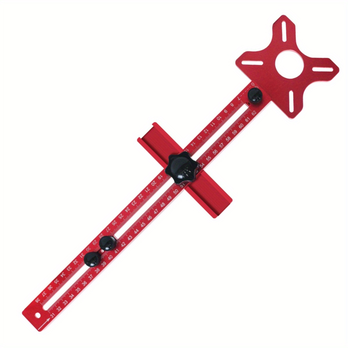Router Circle Cutting Jig,4 in 1 Router Milling Groove Bracket-Cabinet Jig, Automatic Center Punch-Router Milling Groove Bracket: sorrel
