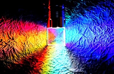 25mm Cubic Science Cube Optical Prisma Photography with Four sides Prism Home Decoration Prism Glass