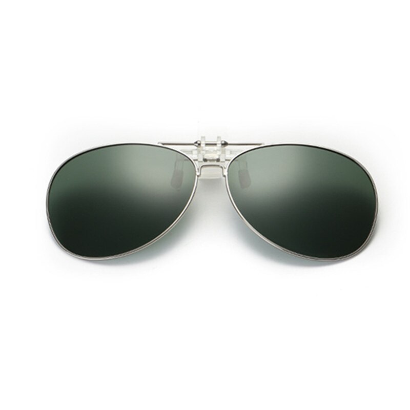 Driver goggles Detachable Night Vision Lens Driving Metal Polarized Clip On Glasses Sunglasses Glasses Car Driving: D