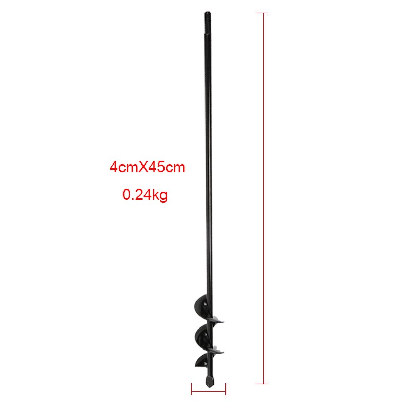 Garden Spiral Hole Drill Planter Flower Pot Digging Tool Hex Shaft Auger Large Yard Garden Tools Bulb Planter Auger Drill Bit: 4 x45CM