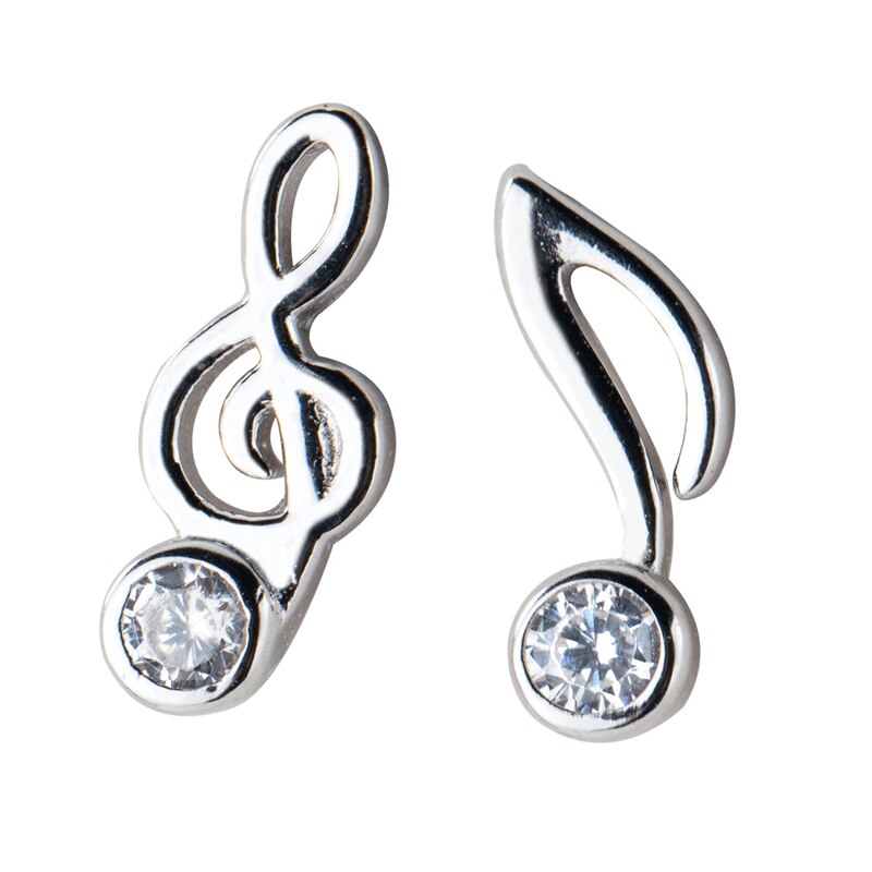 Mloveacc ægte 925 sterling sølv slå musik note øreringe sølv 925 smykker til kvinder bryllup øreringe