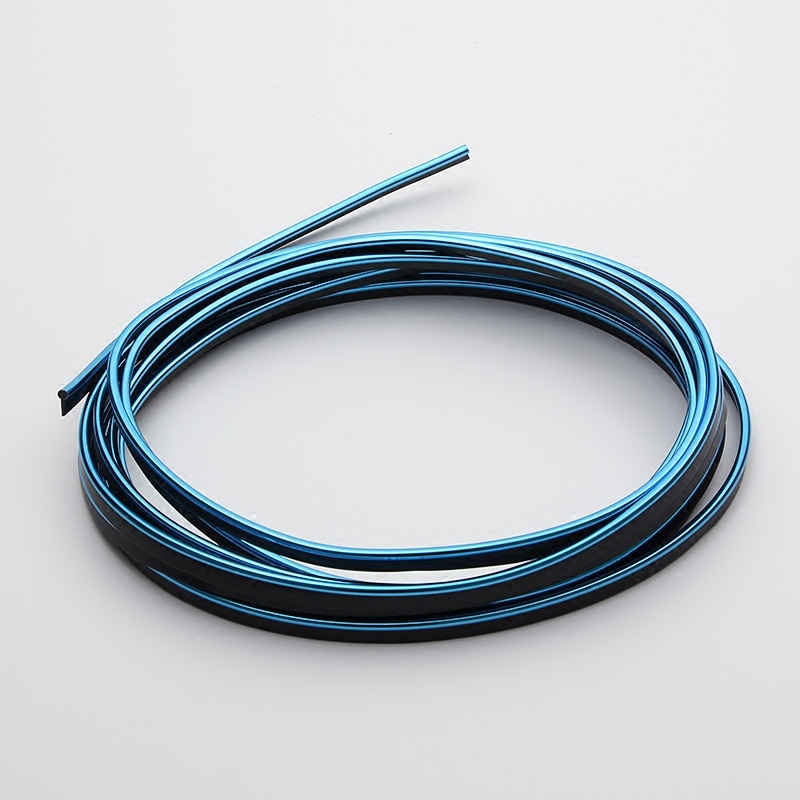 1 Meter Universele Auto Styling Flexibele Trim Voor Interieur Exterieur Moulding Pvc Decoratieve Strip Met 5 Kleur