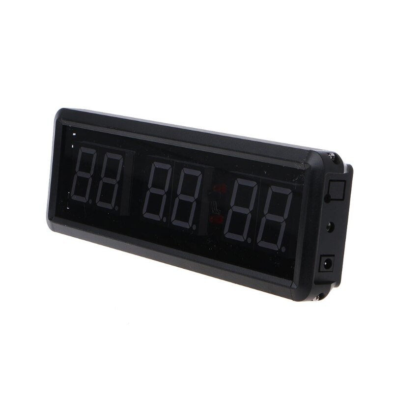 LED Fitness Interval Timer 1.5 Inch 6-digit Fitness Clock Gym Timer Stopwatch Count Down/Up Clock Stopwatch with Wireless