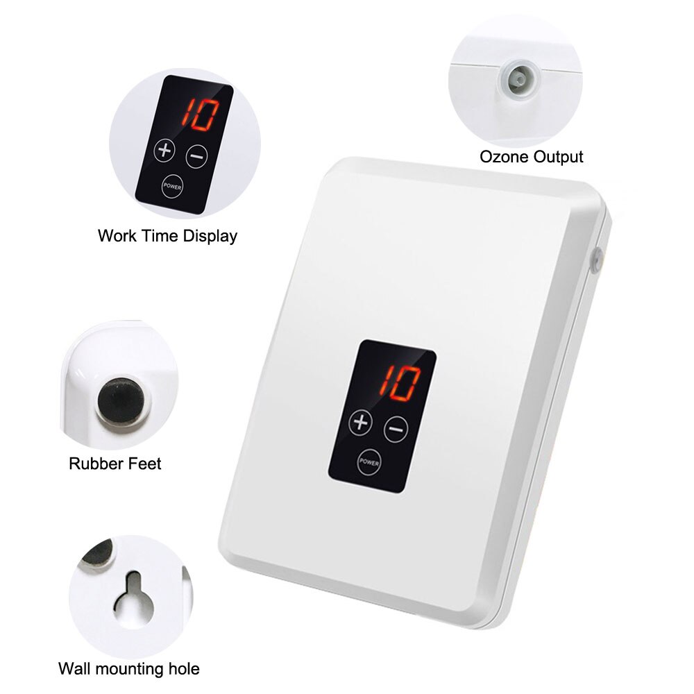 Alanchi generador de ozono 220V 600mg purificador de aire ozonizador temporizador de rueda aceite vegetal carne fresca purificar aire y agua ozono enchufe de la UE