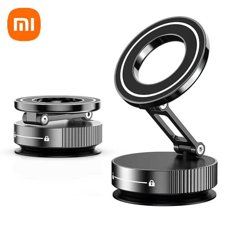 Xiaomi Super Strong Magnetic Phone Holder Foldable 360° Adjustable Vacuum Car Mount For Car Desk Bathroom Phone Holder: Yellow