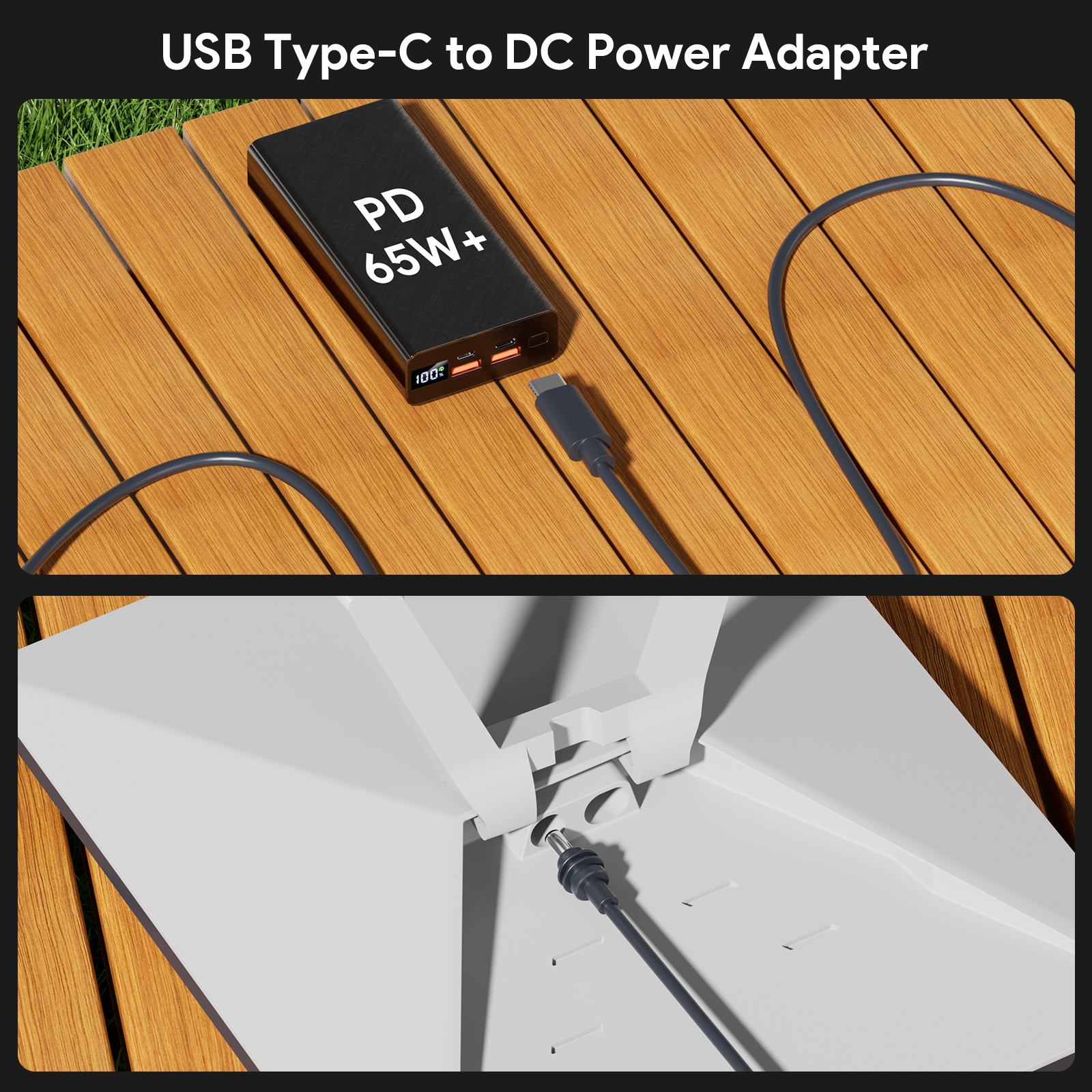 For StarLink 2M USB C to DC Power Cable for Starlink Mini USB Type-C Input to Waterproof Power Cable fit Starlink Gen3 Mini