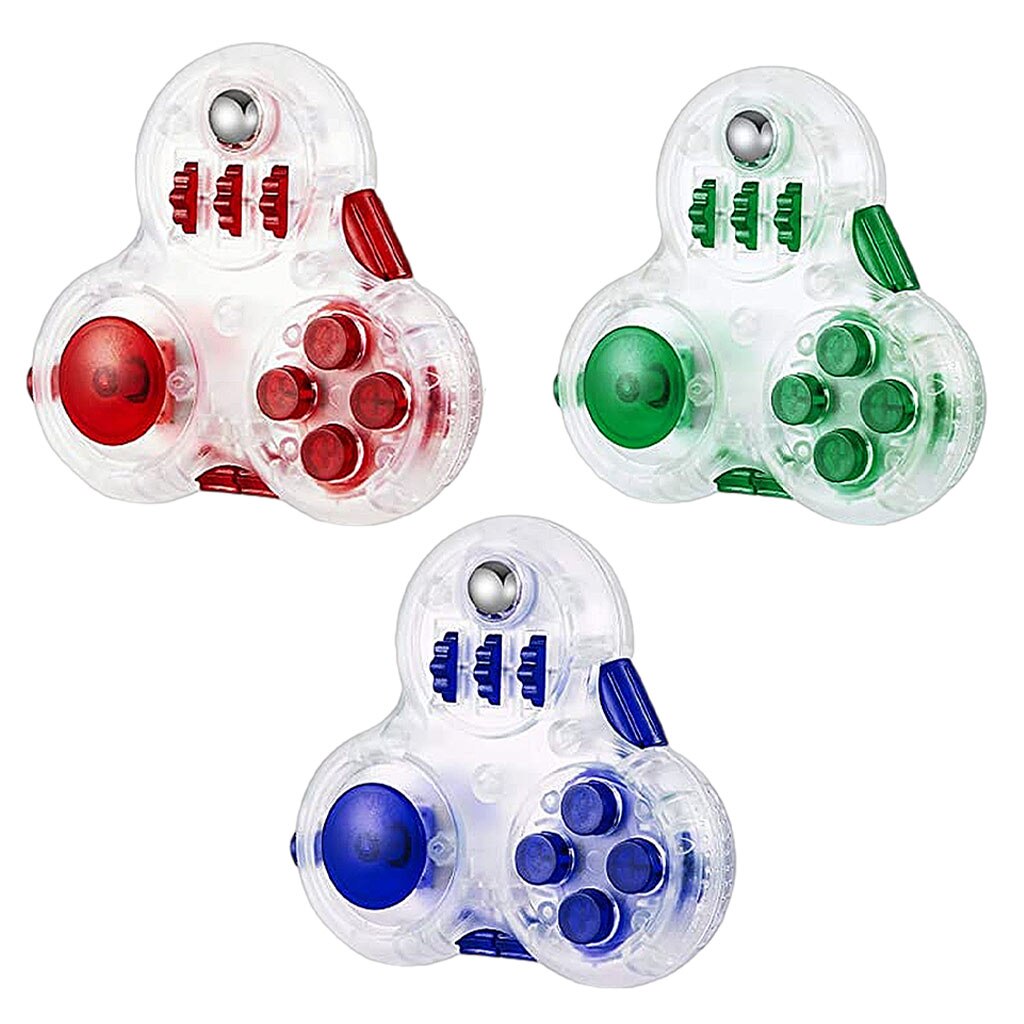 Fidget Pad Controller with 11 Functions Anxiety and Stress Relief Hand Toy for Skin Picking