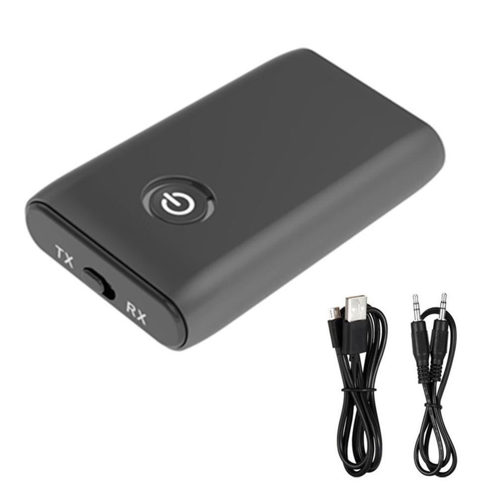 2 in 1 Bluetooth 5.0 Transmitter Receiver TV PC Car Music Adapter/Headphones Device Hifi AUX Speaker Car Stereo 3.5mm Audio Z4Y2: Default Title