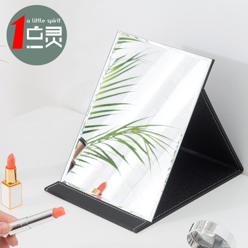 Espejo para maquillaje plegable, mesa portátil HD para dormitorio de estudiantes, Princesa, tamaño femenino, espejo de tocador y escritorio ajustable