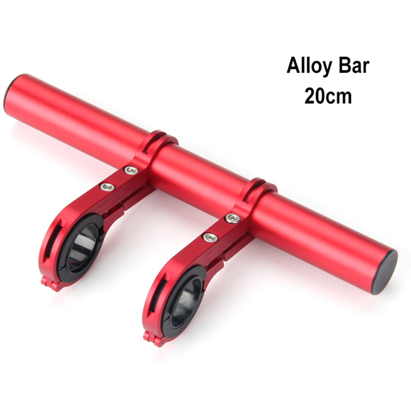 Soporte extendido para manillar de bicicleta de montaña, soporte de expansión de luz delantera de aluminio, extensor de Ciclismo de Carretera, 10/20/30cm: Gris claro