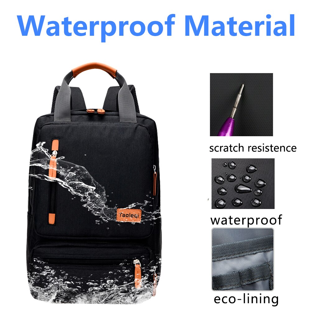 IKE MARTI Casual Men Laptop Backpack 15.6 Inch Waterproof Girl Gray Anti-Theft Woman Junior High School Bag Backpacks