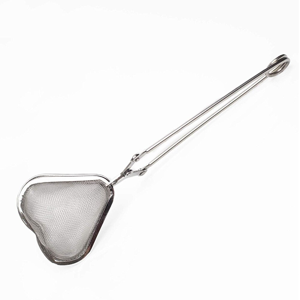 1 Uds. Cuchara Filtro de té en forma de corazón Filtro de especias difusor mango bolas de té Gadget de cocina: Default Title