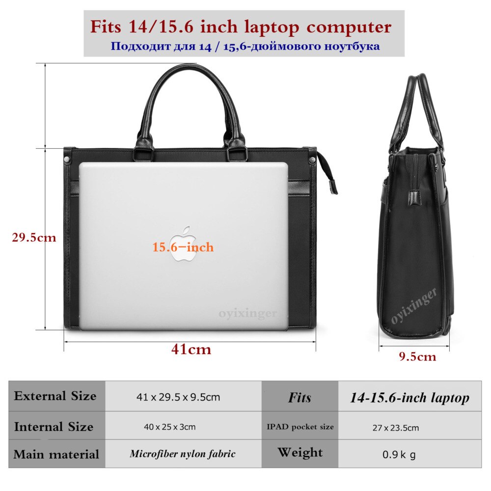 15 inch heren aktetas nylon waterdichte laptoptas heren handtas reistas werktas bandolera hombre sac homme