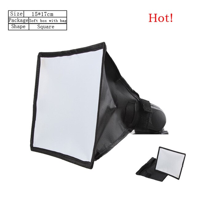 Diffuseur Flash Softbox réflecteur argent Mini diffuseur Photo boîte à lumière douce pour Canon Nikon Sony: A