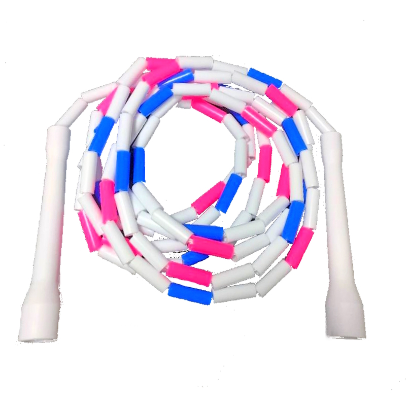 RECHTE HARD BEAD KRALEN JUMP SKIPPING TOUW KLEURRIJKE VAARDIGHEID FREESTYLE FITNESS CROSSFIT: Blauw