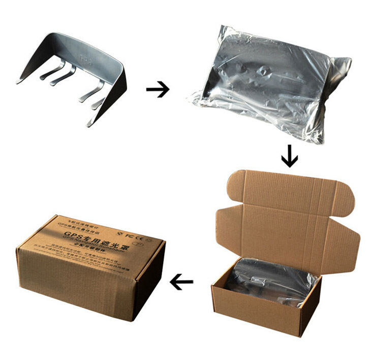 Visière de pare-soleil pour voiture, 7 pouces, GPS, Anti-éblouissement, bouclier, pour Garmin Nuvi TomTom Sat Nav, 7"