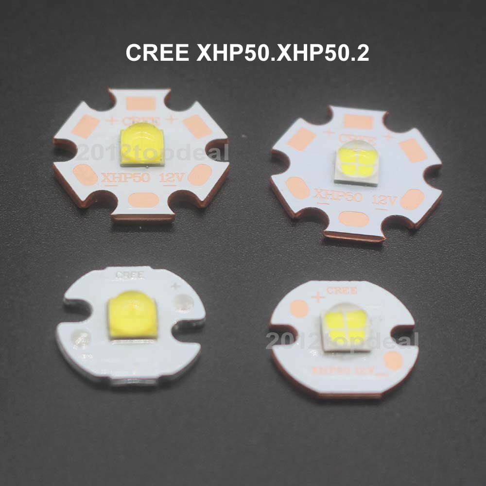 CREE XHP50 XHP50.2 2 generation Cool White Neutral White Warm White LED Emitter 6V 12V with 16mm 20mm Copper PCB