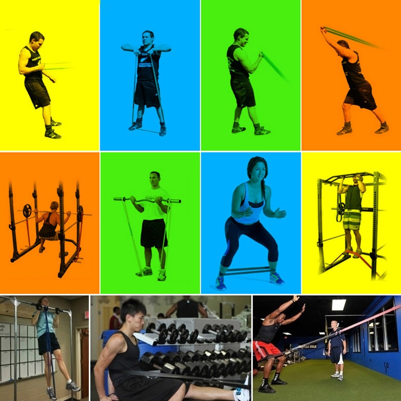 208cm Pull Up Assist Bands Exercise Resistance Bands for Fitness Elastic Band Gym Expander Strengthen Trainning Power-lifting