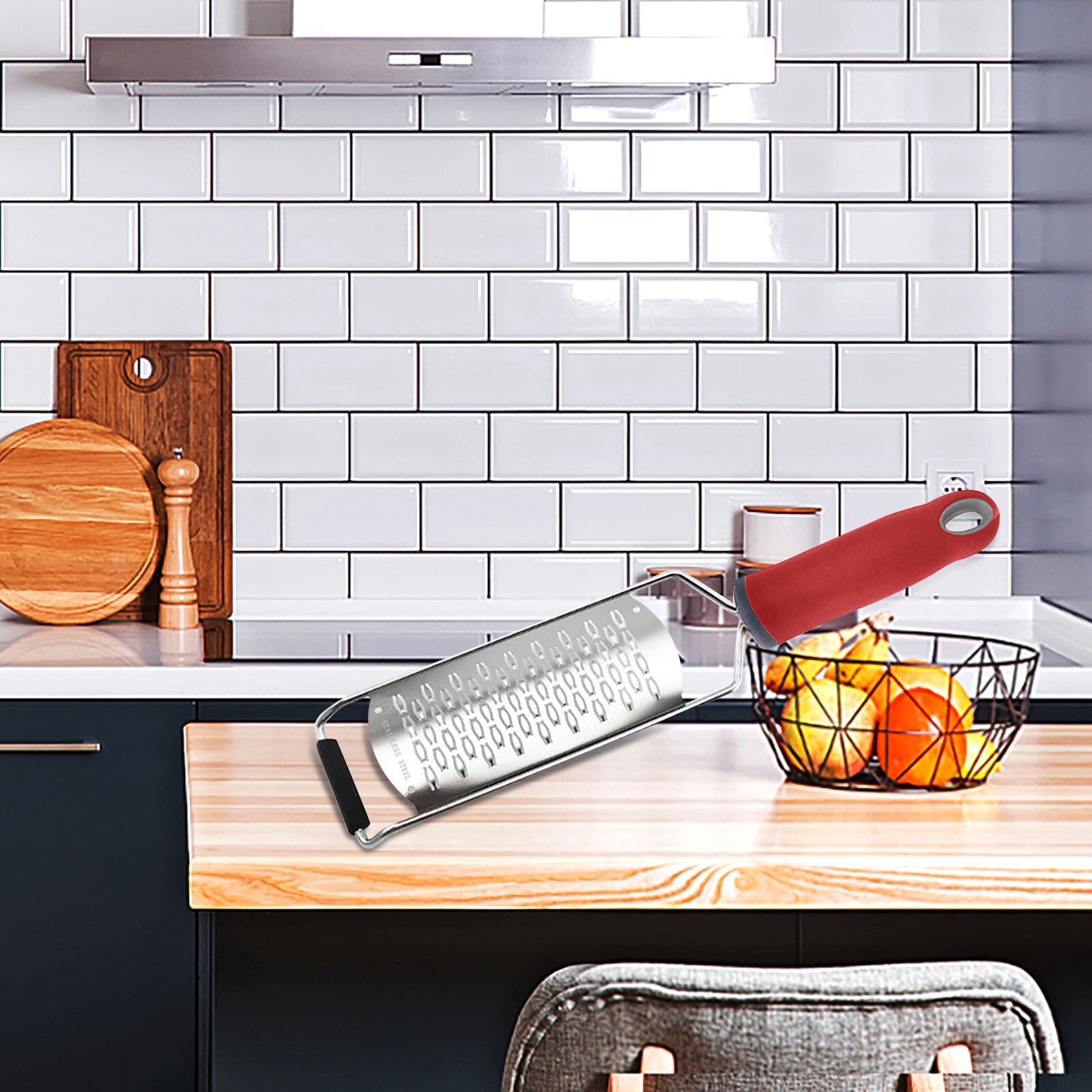 Cheese Grater, Hand-held Stainless Steel Zester For Kitchen - Multi-purpose Vegetable Tools Stainless Steel Graters