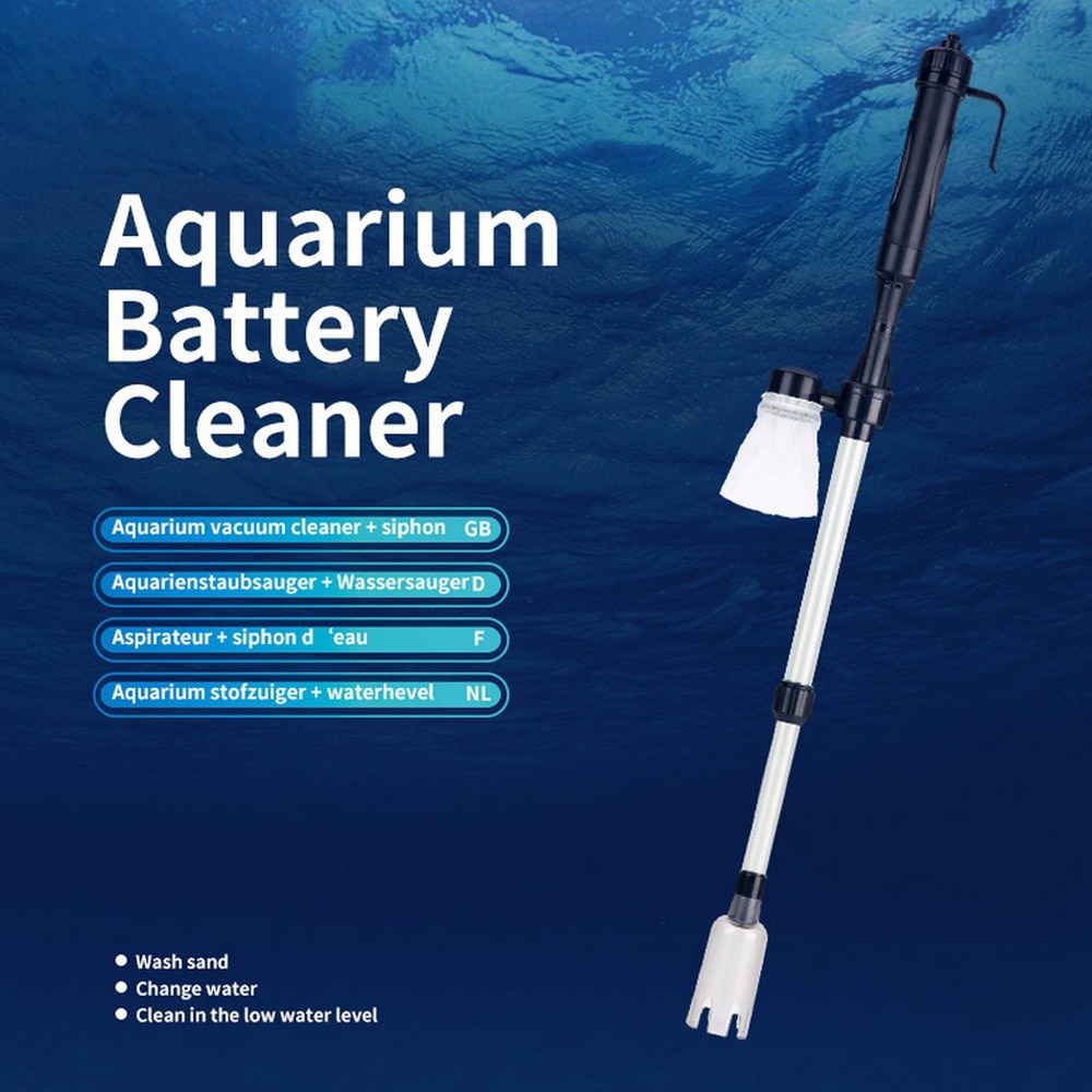 Elektrische Sifon Operated Fish Tank Zand Wasmachine Krachtige Zuigkracht Aquarium Vacuum Gravel Water Changer Sifon Filter Cleaner