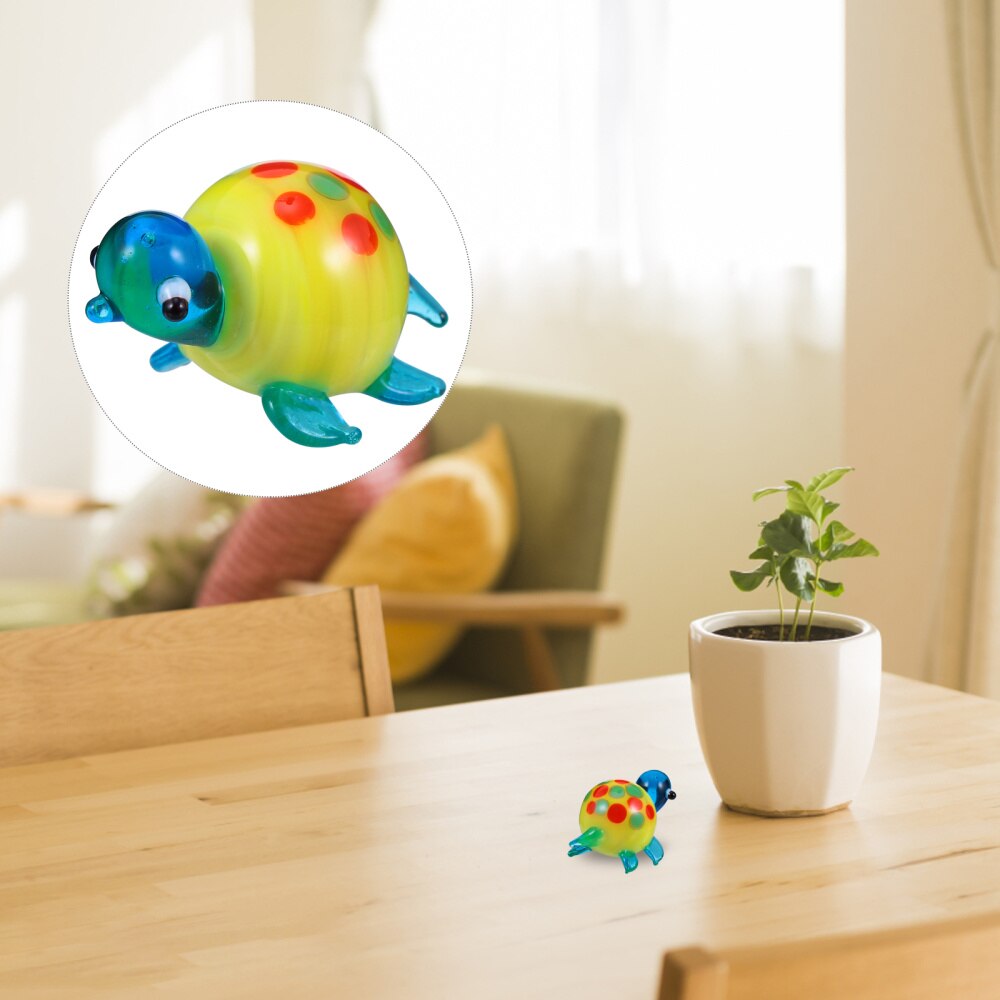1pc Micro Decor Stylish Pretty Durable Mini Sea Turtle for Home Garden