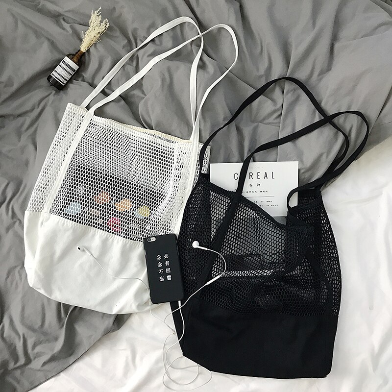 Fruit Shopping Bag Storage ultra reusable grocery bags Tote Canvas Net Fabric Bag Bolsa compra plegable